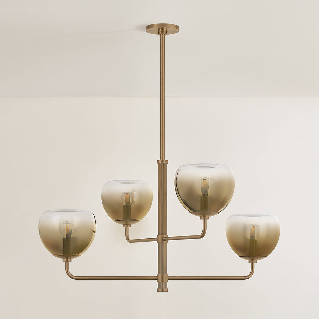 August chandelier 4-light detail view