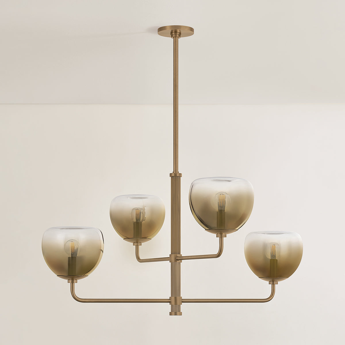 August chandelier 4-light detail view