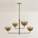 August chandelier 4-light detail view