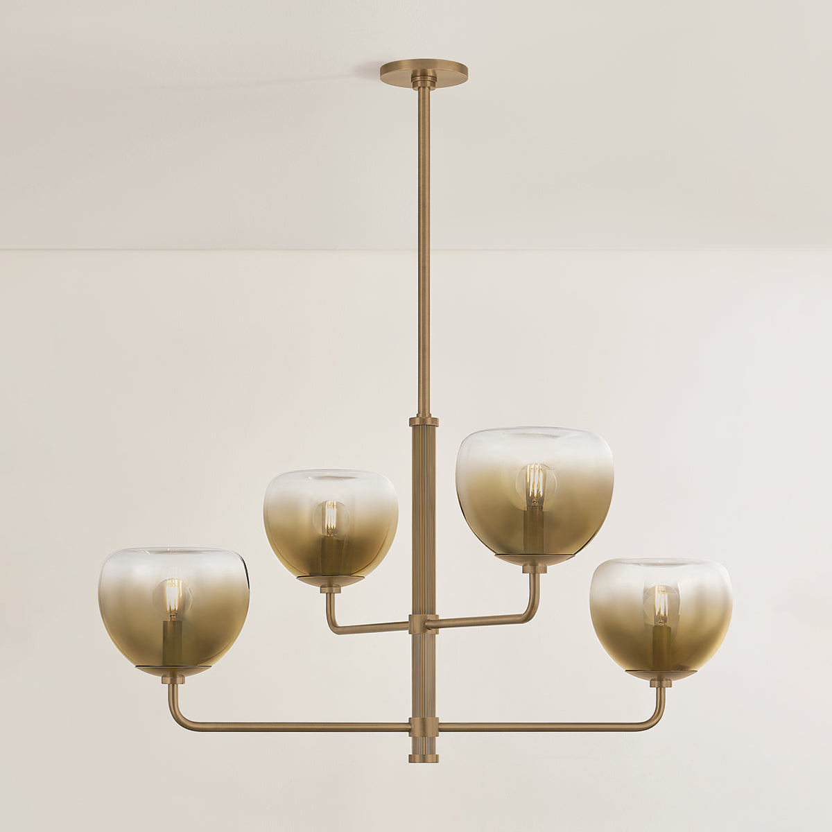 August chandelier 4-light detail view