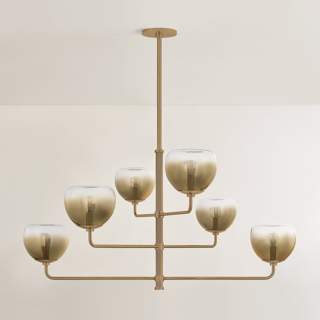 August chandelier 6-light detail view
