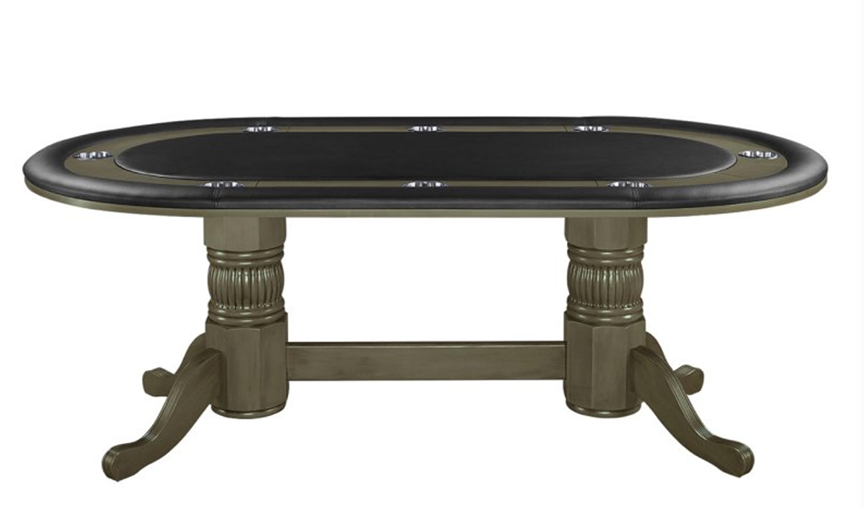 80in Texas Hold'em Poker Table - Slate