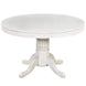 48in 3-in-1 Round Poker Table - Antique White dining top