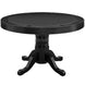 48in 3-in-1 Round Poker Table - Black