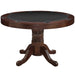 48in 3-in-1 Round Poker Table - Cappuccino