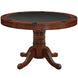 48in 3-in-1 Round Poker Table - Chestnut