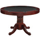 48in 3-in-1 Round Poker Table - English Tudor