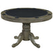 48in 3-in-1 Round Poker Table - Slate