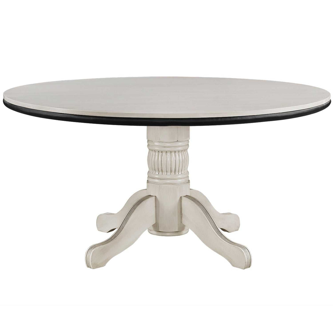 Pub Series 60in Poker & Dining Table - Antique White dining top