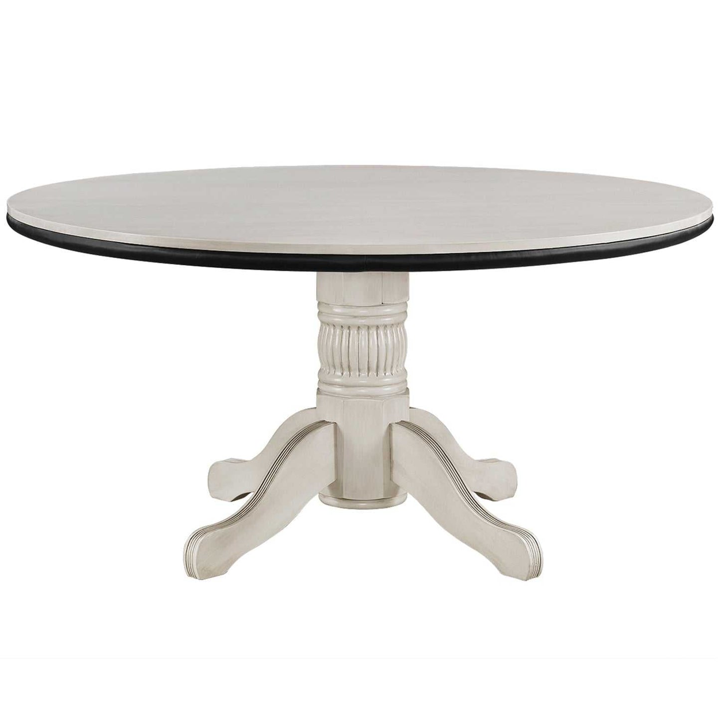 Pub Series 60in Poker & Dining Table - Antique White dining top