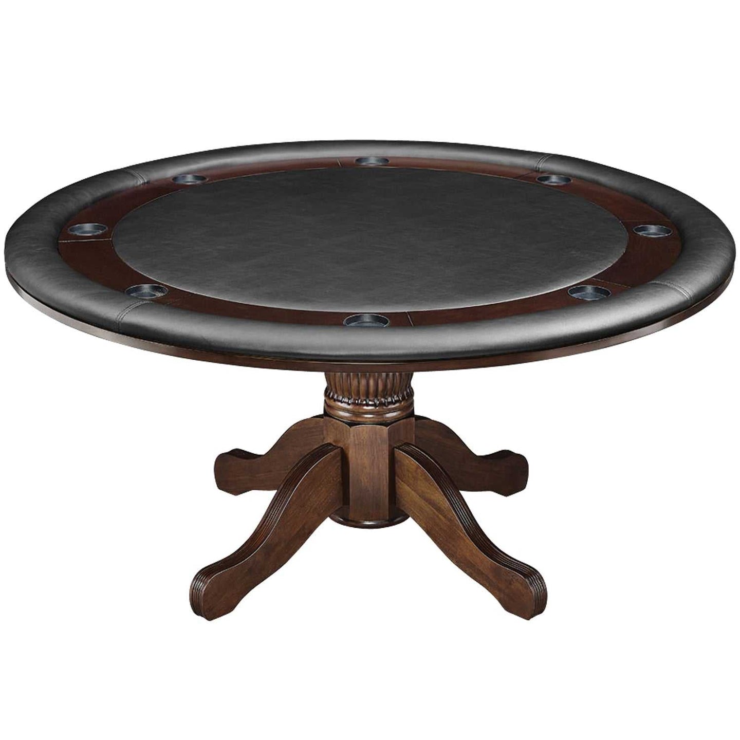 Pub Series 60in Poker & Dining Table - Cappuccino