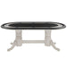 80in Texas Hold'em Poker Table - Antique White