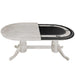 80in Texas Hold'em Poker Table - Antique White detail