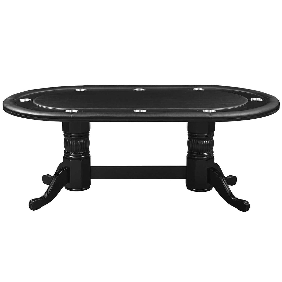 80in Texas Hold'em Poker Table - Black