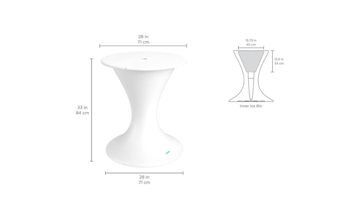 Autograph Umbrella Stand Ice Bin spec sheet