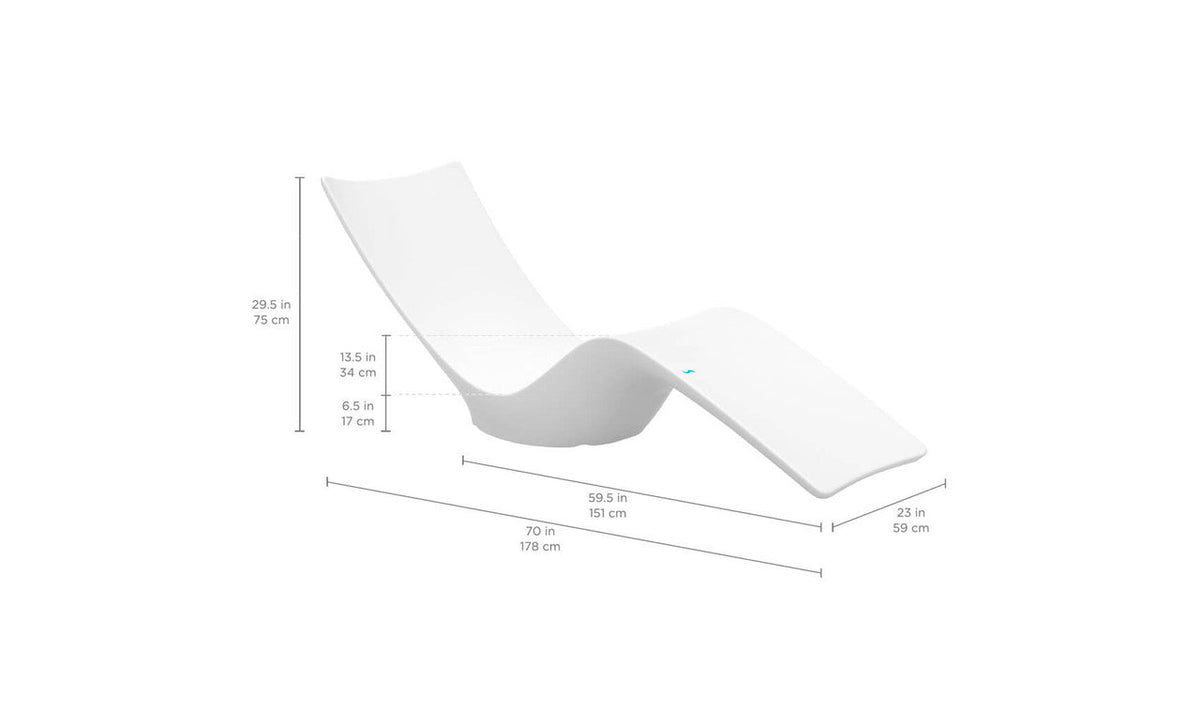 Autograph Chaise specification diagram