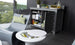 Mainstay Bar Credenza with TV Mount - detail