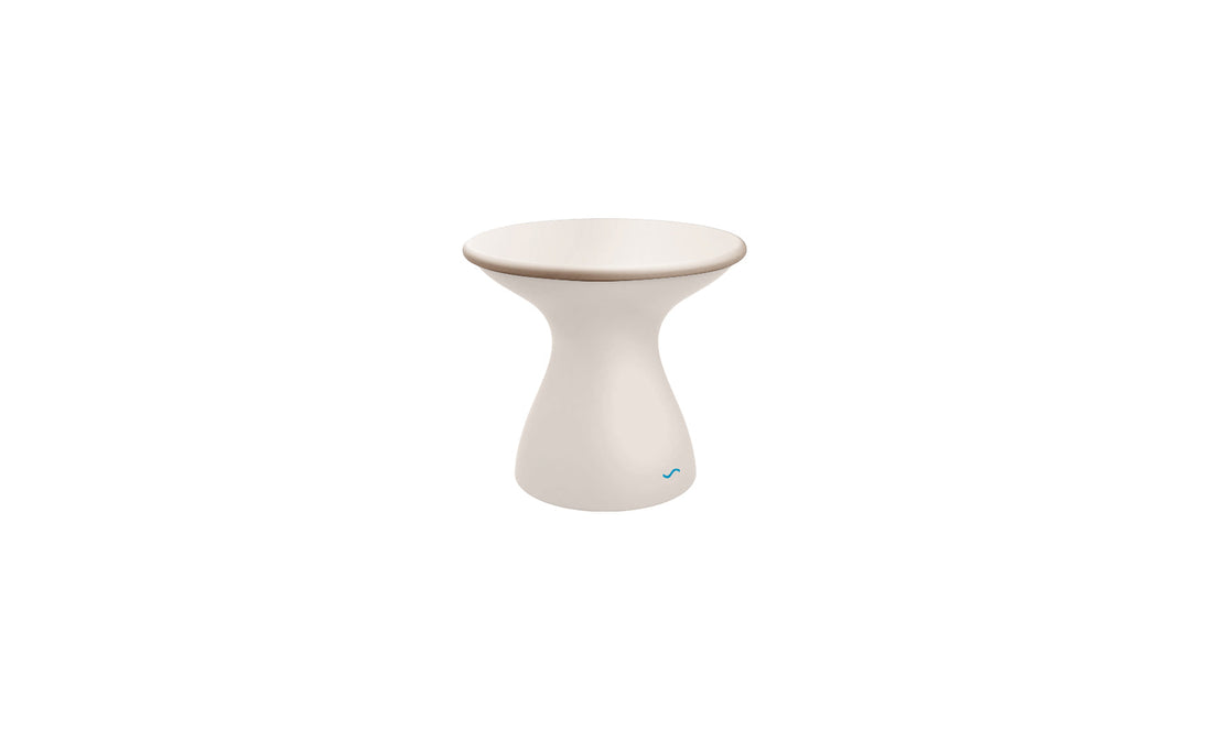 Autograph Standard Side Table - Cloud lid, Cloud base