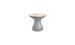 Autograph Standard Side Table - Cloud lid, Granite Gray base