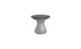 Autograph Standard Side Table - Fog lid, Granite Gray base