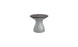 Autograph Standard Side Table - Fog lid, Granite Gray base