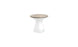 Autograph Standard Side Table - Wheat lid, White base