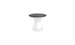 Autograph Standard Side Table - Fog lid, White base