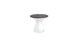Autograph Standard Side Table - Fog lid, White base