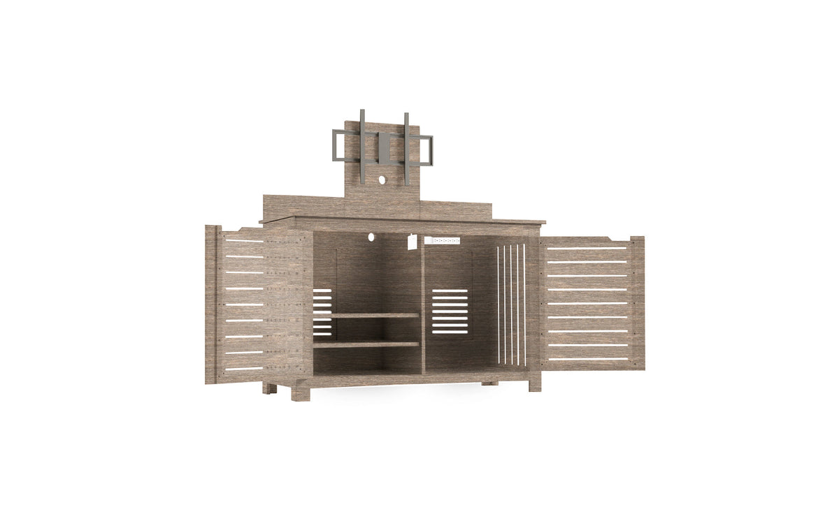 Mainstay Bar Credenza with TV Mount - Wheat