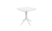 Ledge Lounger Mainstay Square Bistro Table in White resin