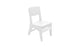 Ledge Lounger Mainstay Dining Side Chair in White resin