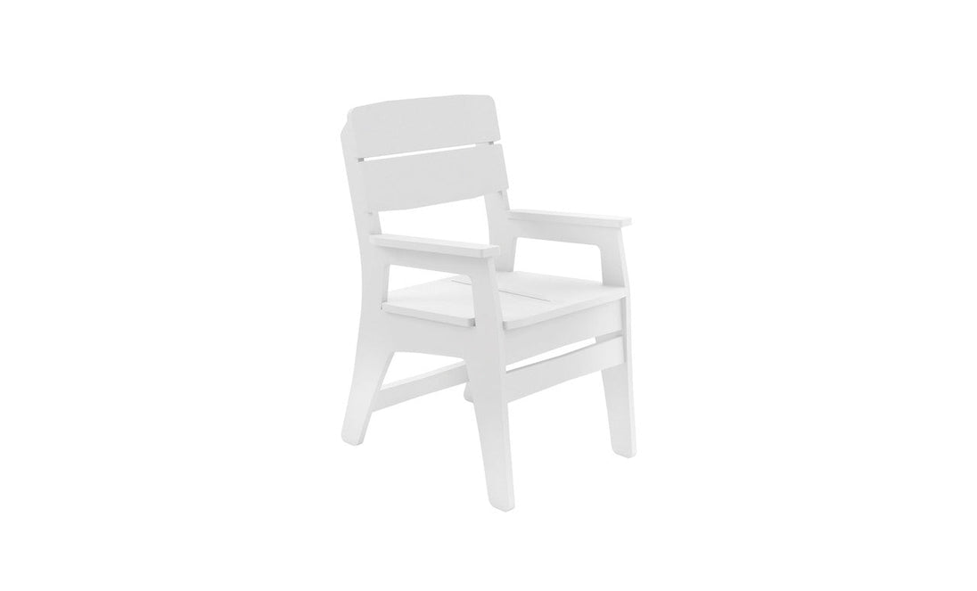 Ledge Lounger Mainstay Dining Armchair in White resin