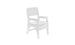 Ledge Lounger Mainstay Dining Armchair in White resin