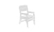 Ledge Lounger Mainstay Dining Armchair in White resin