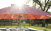 Essential Umbrella 10' Square Pulley outdoor setting