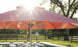 Essential Umbrella 10' Square Pulley outdoor setting