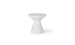 Autograph Tall Ice Bin Side Table - White lid, White base
