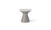 Autograph Tall Ice Bin Side Table - White lid, Sandstone base