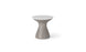 Autograph Tall Ice Bin Side Table - White lid, Sandstone base