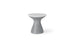 Autograph Tall Ice Bin Side Table - White lid, Granite Gray base