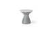 Autograph Tall Ice Bin Side Table - White lid, Granite Gray base