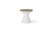 Autograph Tall Ice Bin Side Table - Wheat lid, White base