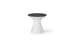 Autograph Tall Ice Bin Side Table - Fog lid, White base