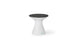 Autograph Tall Ice Bin Side Table - Fog lid, White base