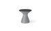 Autograph Tall Ice Bin Side Table - Fog lid, Granite Gray base