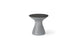 Autograph Tall Ice Bin Side Table - Fog lid, Granite Gray base