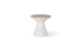 Autograph Tall Ice Bin Side Table - Cloud lid, White base