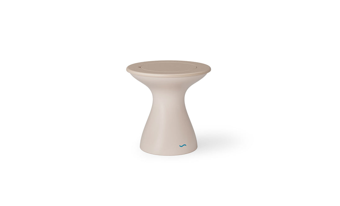 Autograph Tall Ice Bin Side Table - Cloud lid, Cloud base
