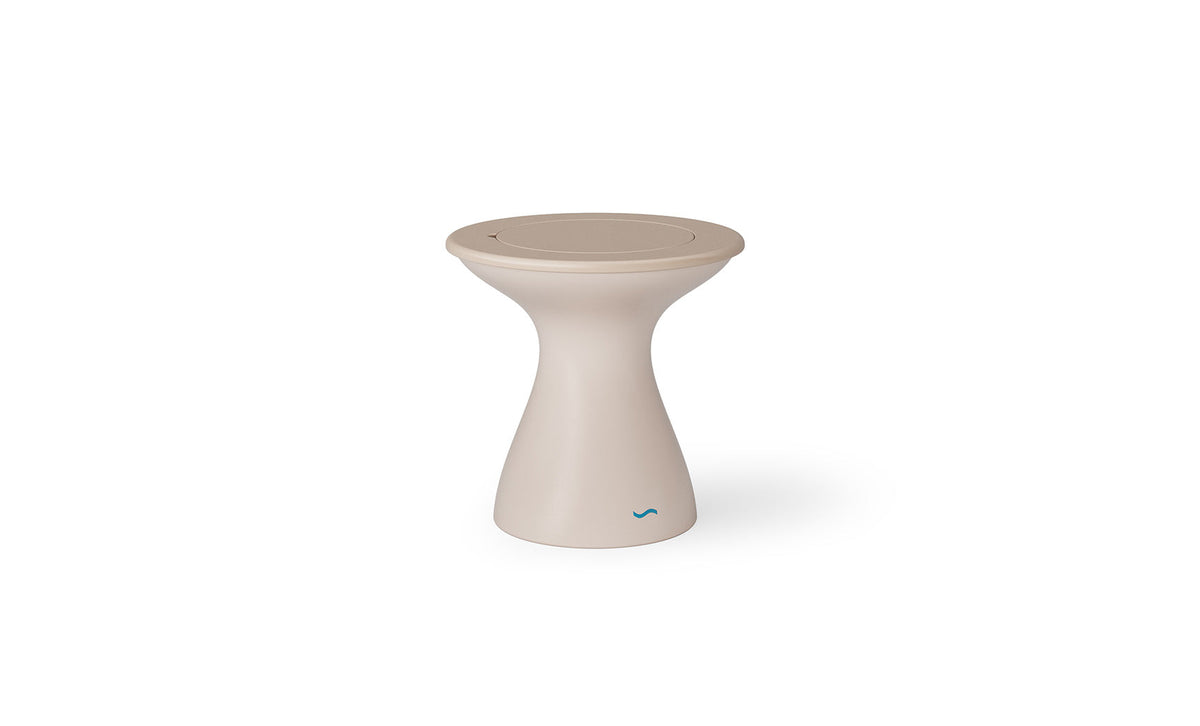 Autograph Tall Ice Bin Side Table - Cloud lid, Cloud base