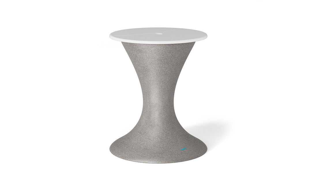 Autograph Umbrella Stand Ice Bin - Sandstone base, White lid